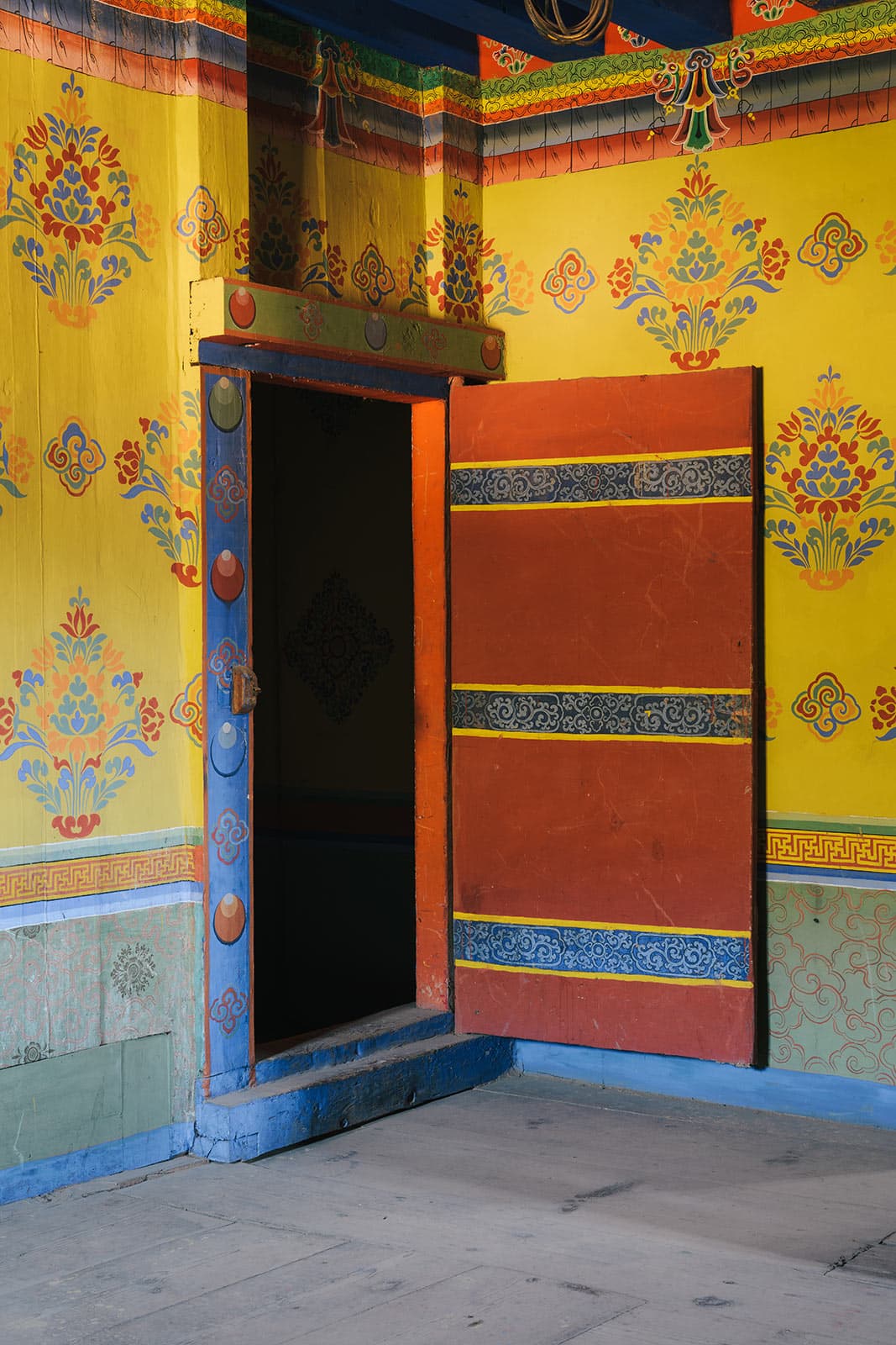Traditional Bhutanese door